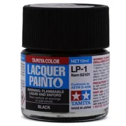Tamiya 82101 Lacquer Paint LP-1 Black 10ml Bottle