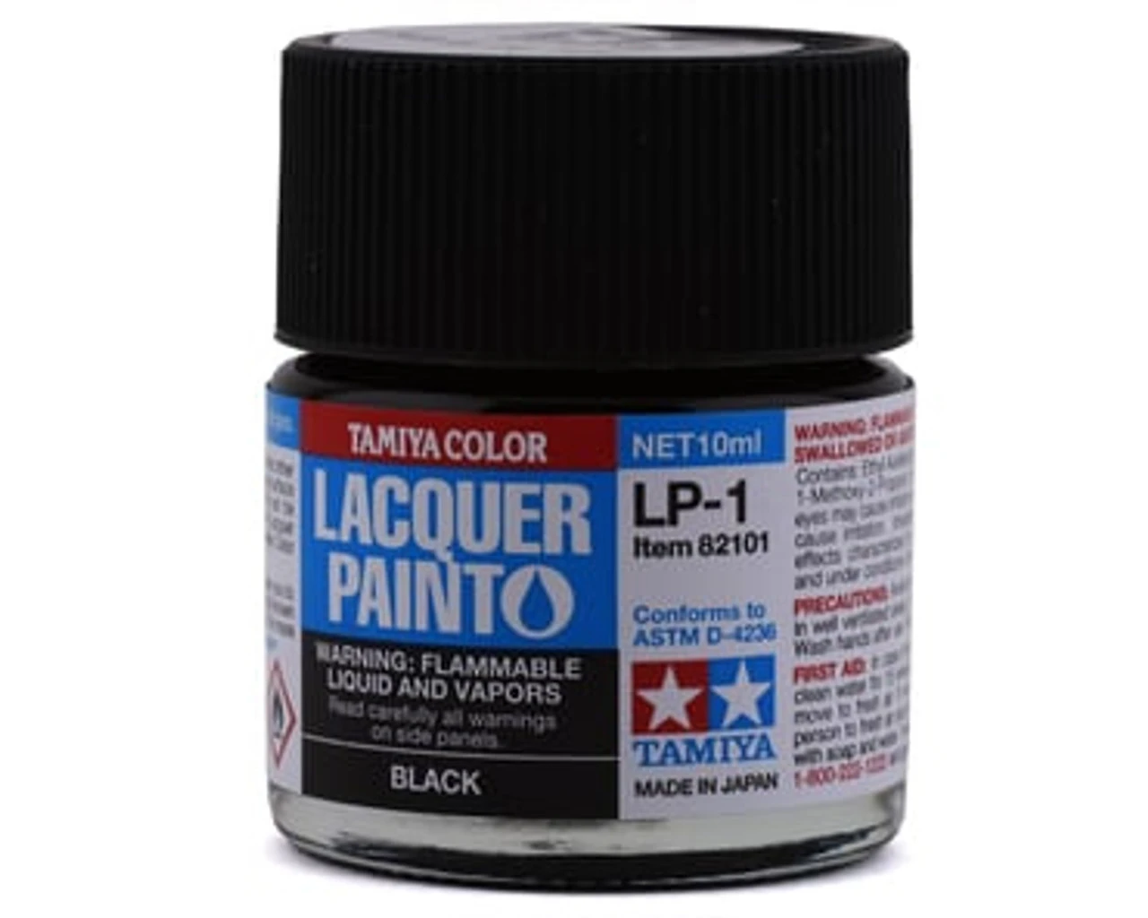 Tamiya 82101 Lacquer Paint LP-1 Black 10ml Bottle 1 Tamiya 82101 Lacquer Paint LP-1 Black 10ml Bottle