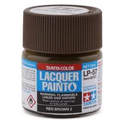 Tamiya 82157 Lacquer Paint LP-57 Red Brown 2 10ml Bottle