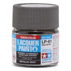 Tamiya 82161 Lacquer Paint LP-61 Metallic Gray 10ml Bottle