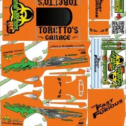 Small Addictions RC Wrap Addicts Fast&Furious Orange Car MudBoss Wrap