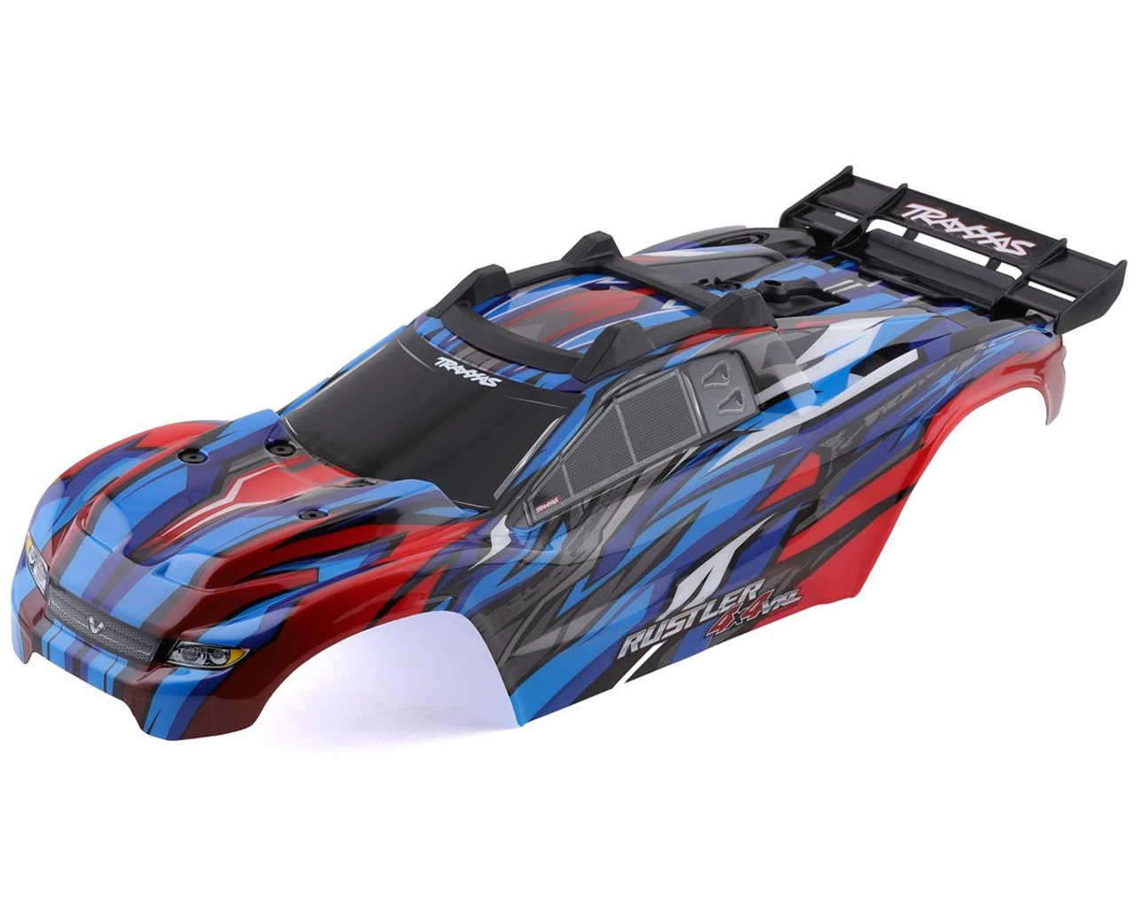 Traxxas 6717A Rustler 4X4 VXL Pre-Painted Body W/Clipless Mounting (Blue) 1 Traxxas 6717A Rustler 4X4 VXL Pre-Painted Body W/Clipless Mounting (Blue)