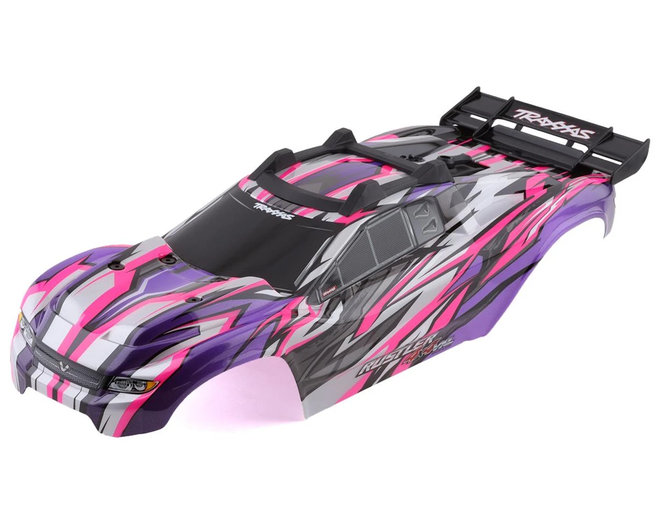 Traxxas 6717P Rustler 4X4 VXL Pre-Painted Body W/Clipless Mounting (Pink) 1 Traxxas 6717P Rustler 4X4 VXL Pre-Painted Body W/Clipless Mounting (Pink)