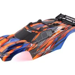 Traxxas 6717T Rustler 4X4 VXL Pre-Painted Body W/Clipless Mounting (Orange)