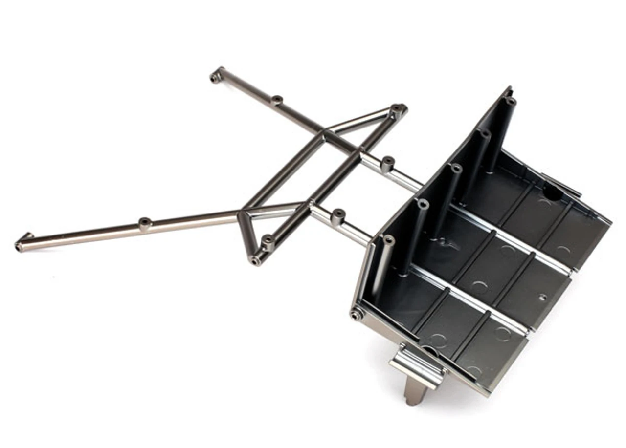 Traxxas 8432X Tube Chassis, Center Section, Rear (satin Black Chrome-plated) 1 Traxxas 8432X Tube Chassis, Center Section, Rear (satin Black Chrome-plated)