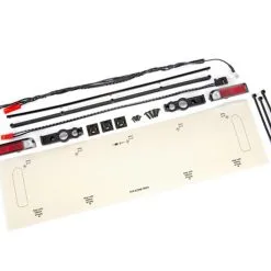 Traxxas 9497A LED Tail Lights, Satin Black Chrome Trim, Drag Slash