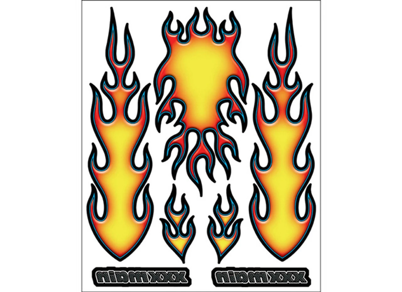 XXX Main Racing Inc XXX Main Racing R004 Internal Graphic Sticker Fire 1 XXX Main Racing Inc XXX Main Racing R004 Internal Graphic Sticker Fire